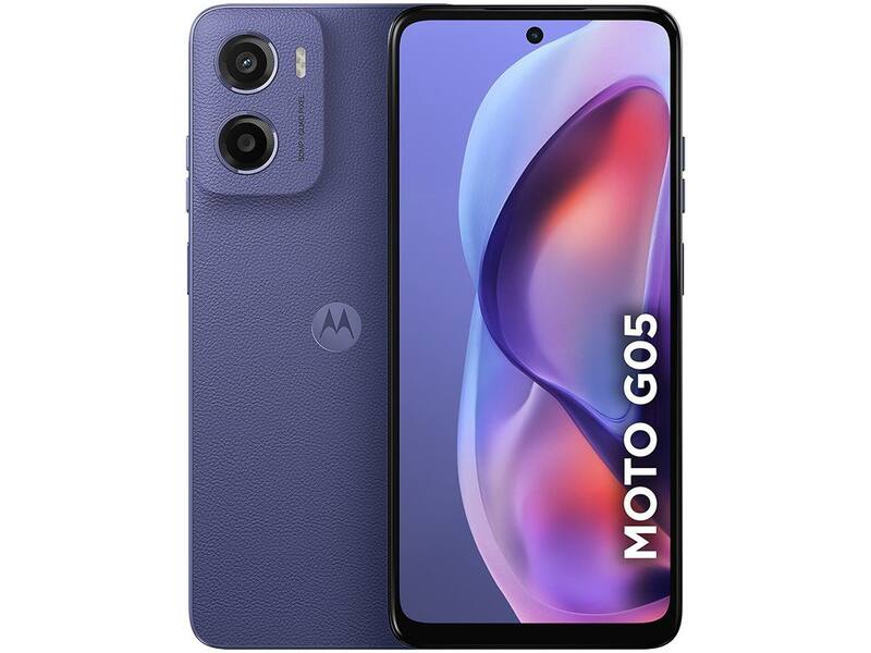 Smartphone Motorola Moto G05 128GB Cinza 4G 4GB RAM 6,7